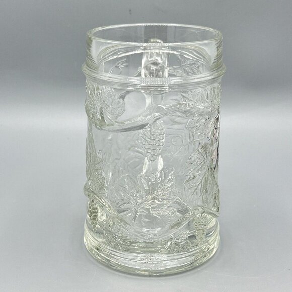 Beck's Beer Logo Handled Textured Glass Heavy 10oz Beer Mug Germany - Picture 4 of 5